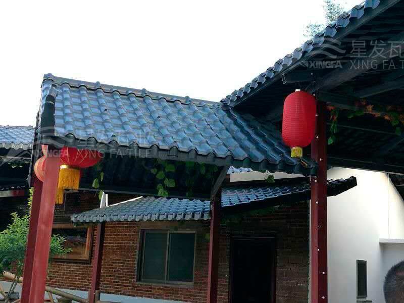 園林建筑搭建樹脂瓦涼亭，將景觀與藝術(shù)融合，別具一格！